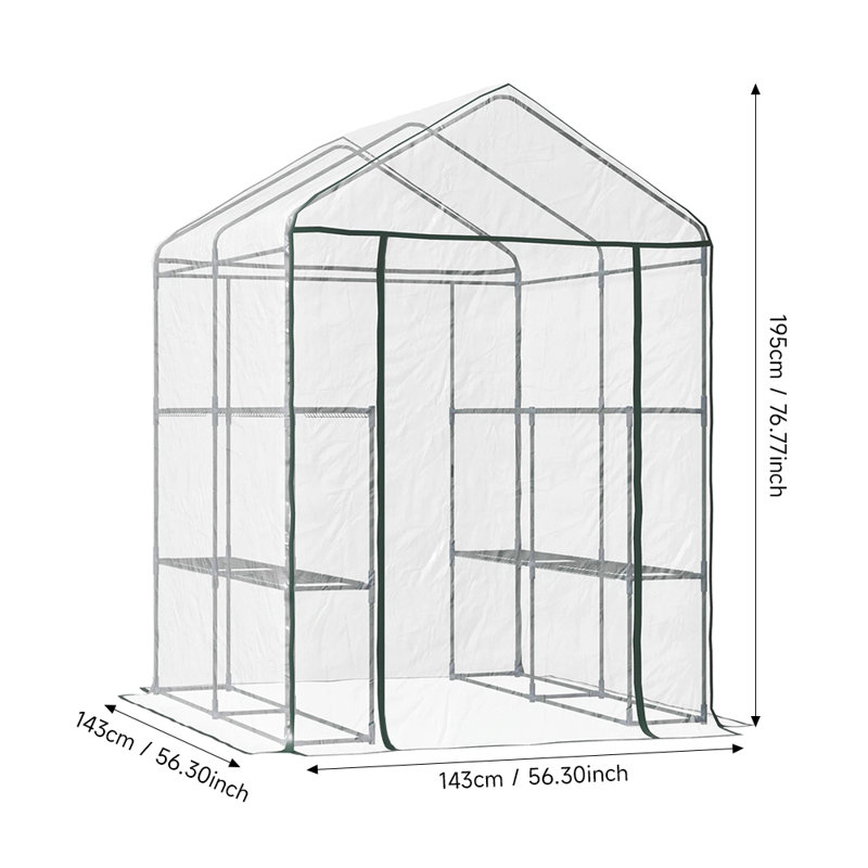 Clear PE Cover Garden Plant Grow House