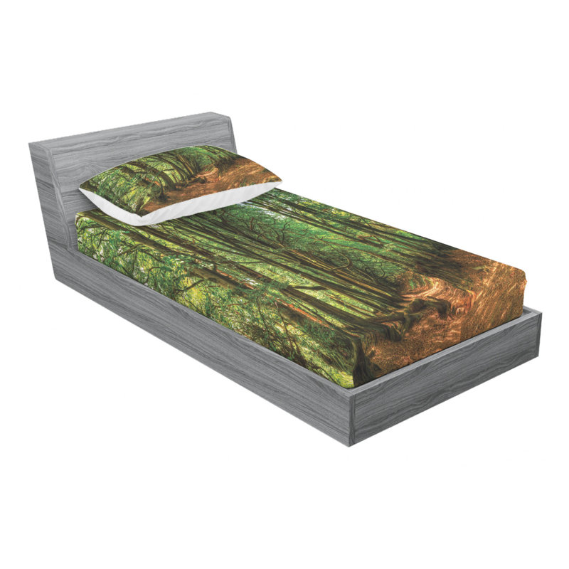 Microfiber Sheet Set, Twin Sheet Set with Fitted Sheet