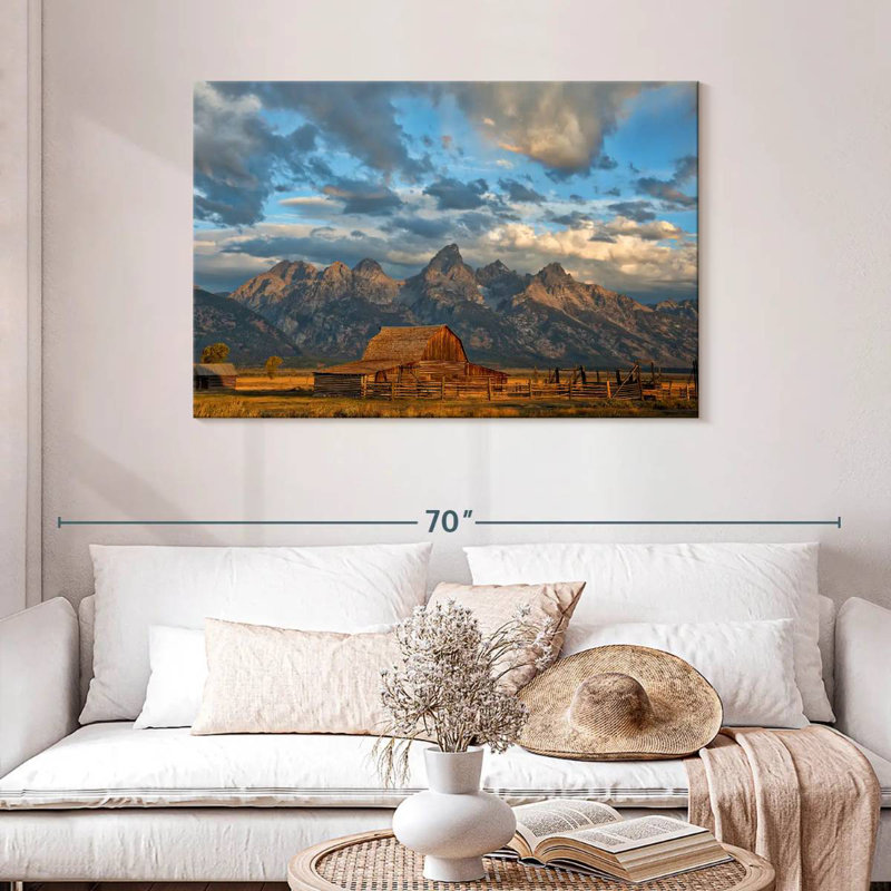 Rustic Wyoming, 30" H x 45" W
