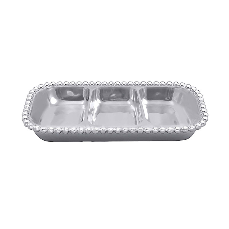 String Of Pearls Handmade Divided Serving Dish