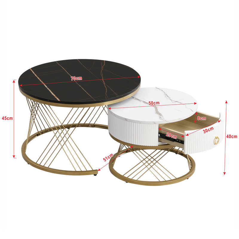 Abdulrahim Frame Coffee Table with Storage