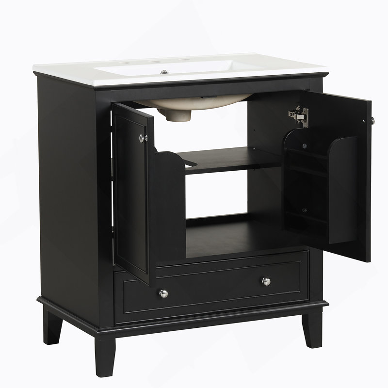 Meuble-lavabo multifonctionnel 30 po avec lavabo et meuble-lavabo 30 po