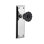 New York Plate with Crystal Black Door Knob
