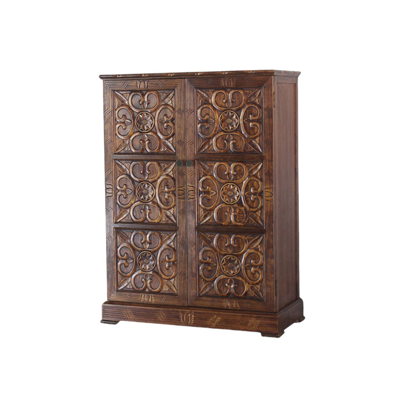 Buffet décoratif en bois massif