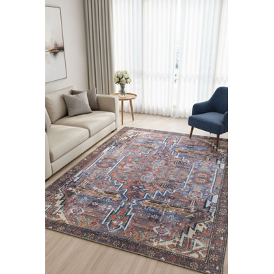 Tapis décoratif brun Ottilie
