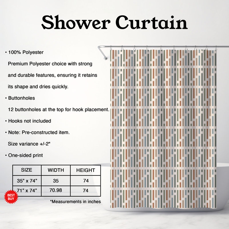 Rideau de douche Iron Mesh - Premium, H 74 po x l 71 po