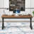 Cheryel 60" Modern Wood and Metal Computer Desk, Oak-1071070458-1043580126