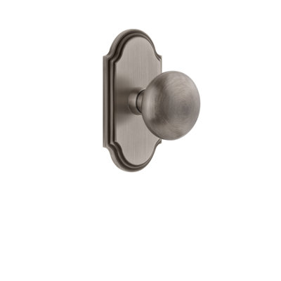 Grandeur Arc Plate Double Dummy with Fifth Avenue Door Knob