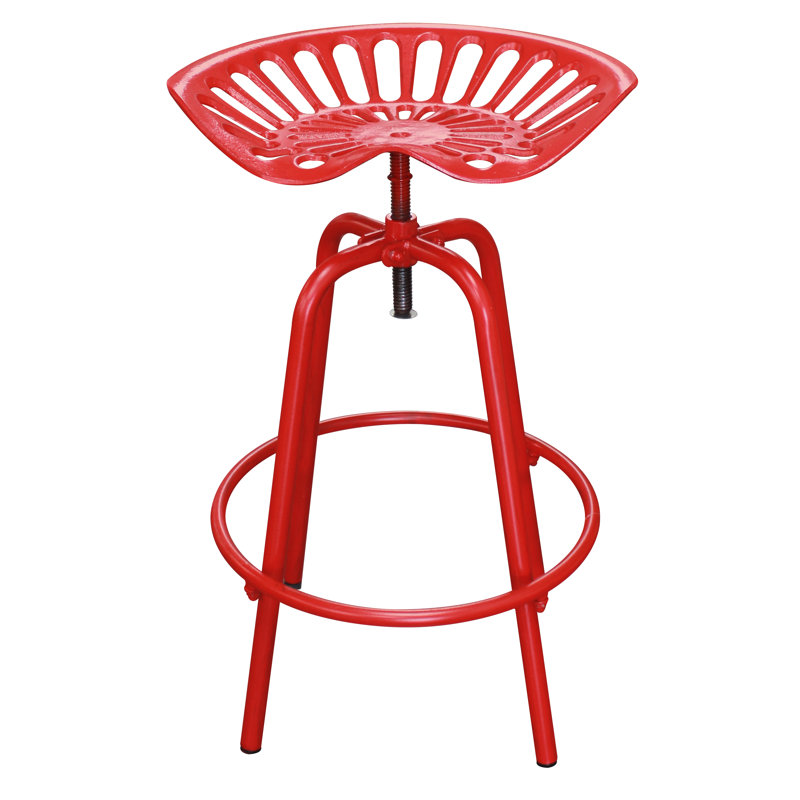 Red Tractor Seat Swivel Stool