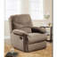 Fauteuil inclinable brun clair avec accoudoirs coussinés-202135950