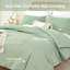 Ensemble d'édredon Sage Green pour lit simple / simple TG, 1 édredon sauge et 1 taie d'oreiller, ensemble d'édredon léger pour enfants Dorm-130189818-130189826