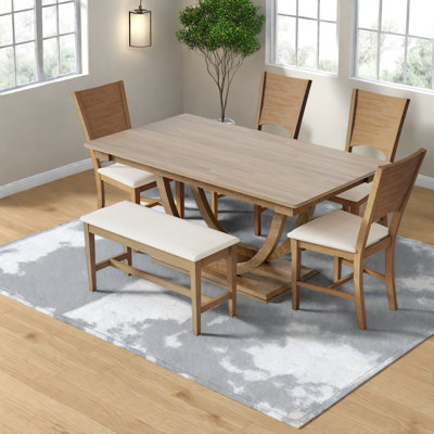 Dining Table Sets(must Include Both Table And Chair) 6-piece Wood Modern Home