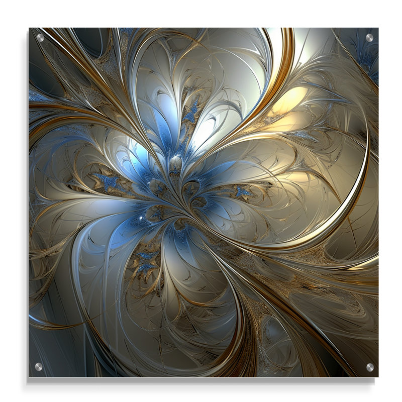 Rhode Tender Floral Whirling Spiral, H 16 po x l 16 po