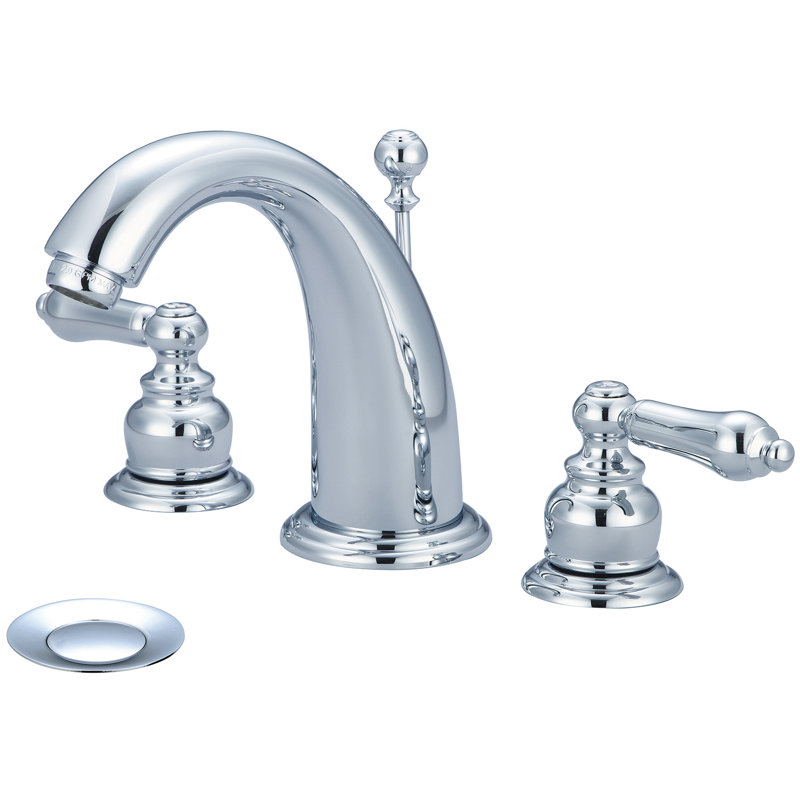 Robinet pour salle de bain large Brentwood, Chrome poli