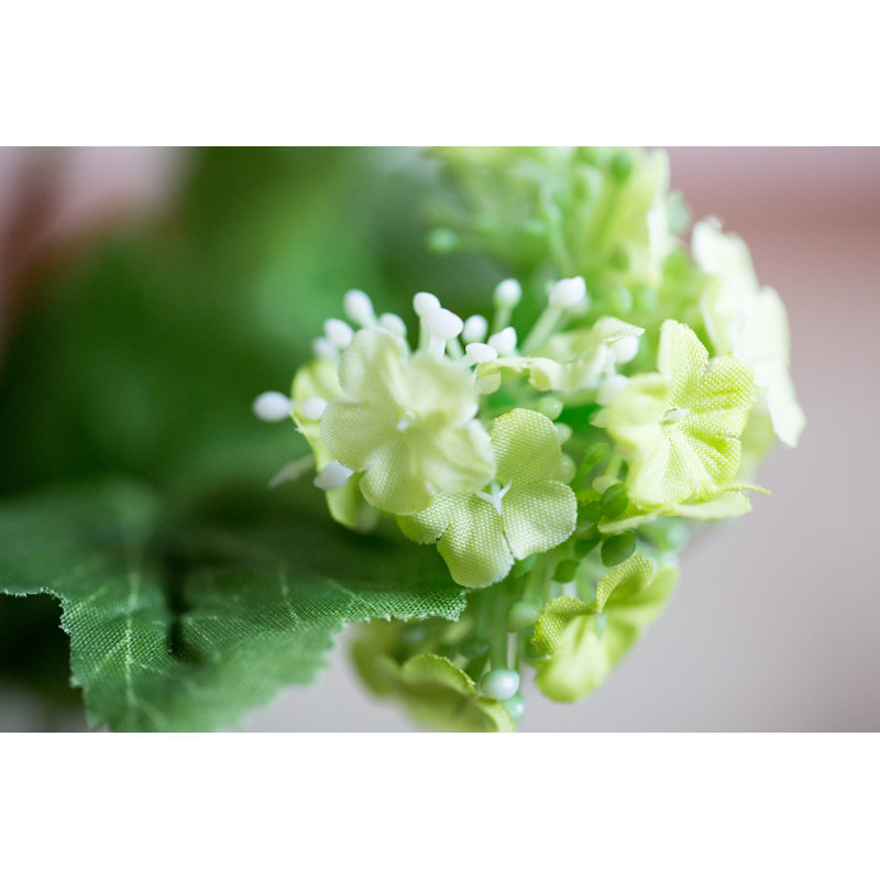 Tige de hortensia artificielle, Vert
