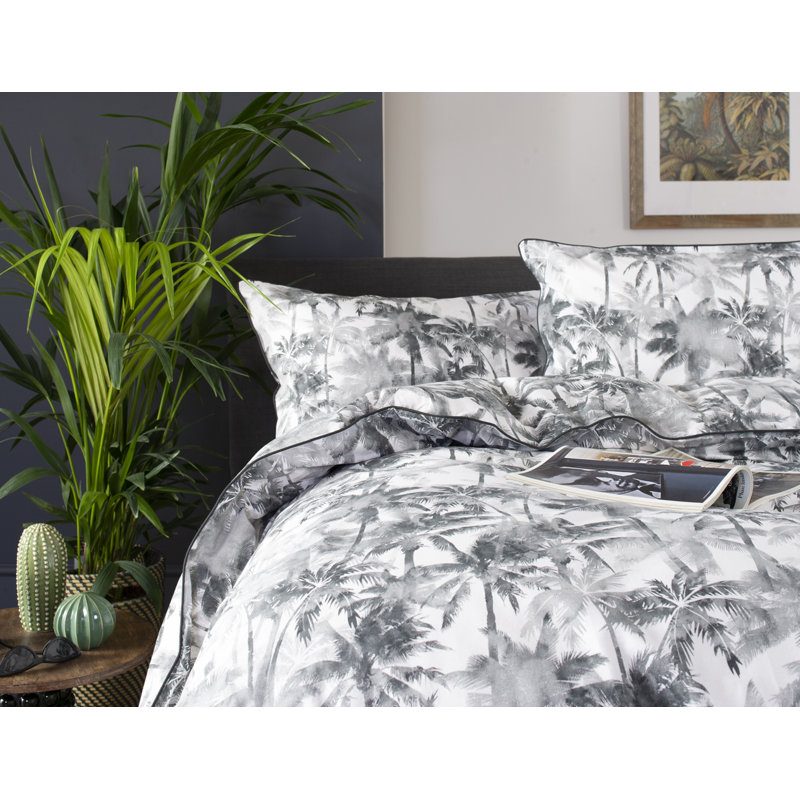 Cotton Abstract Duvet Cover Set with Pillowcases, Single - 1 Standard Pillowcase