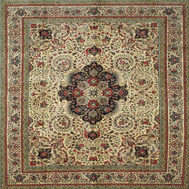 Rida Oriental Indoor Rug, Round 7'