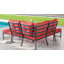 Ensemble de conversation modulaire avec coussins 6 pièces Jenalea