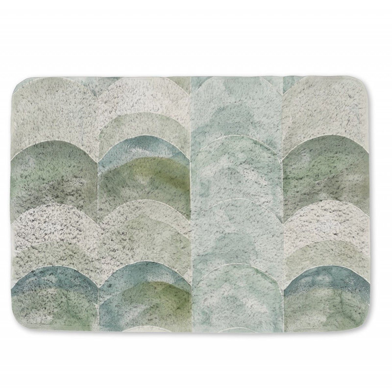 Christylee Microfiber / Microsuede Non-Slip Bath Mat, 21" W x 34" L
