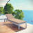 Shore Outdoor Patio Aluminum Chaise with Cushions-237843963