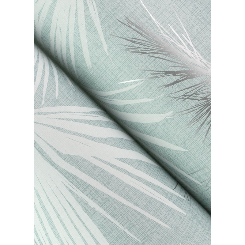 Hatteras Palms Wallpaper, Blue