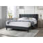 Linen Bed with Tufted Headboard-434920676-405671602
