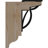 4"W x 14"D x 16"H Versailles Traditional Ironcrest Rough Sawn Bracket, Western Red Cedar (1 1/2"W x 10"D x 12"H Iron Bracket)-108807609-108808535
