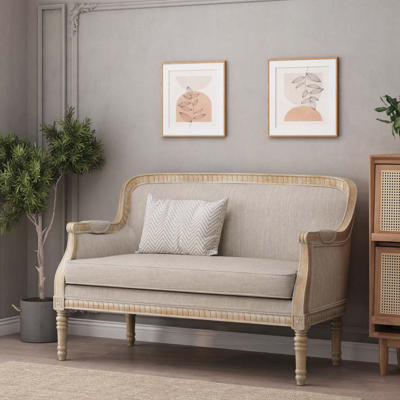 Canapé 49,75 po, Beige brun