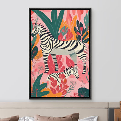 Animaux lumineux de style BCBG safari zèbre, jungle tropicale, animaux de la chambre, style bohème moderne