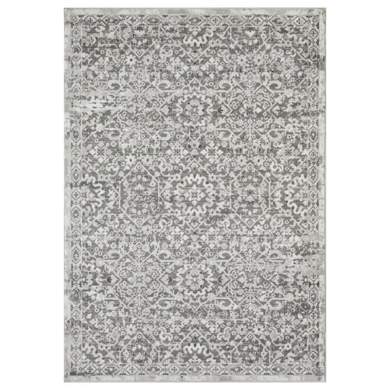 Ragheb Washable Oriental Indoor Rug, Rectangle 6'7" x 9'2"