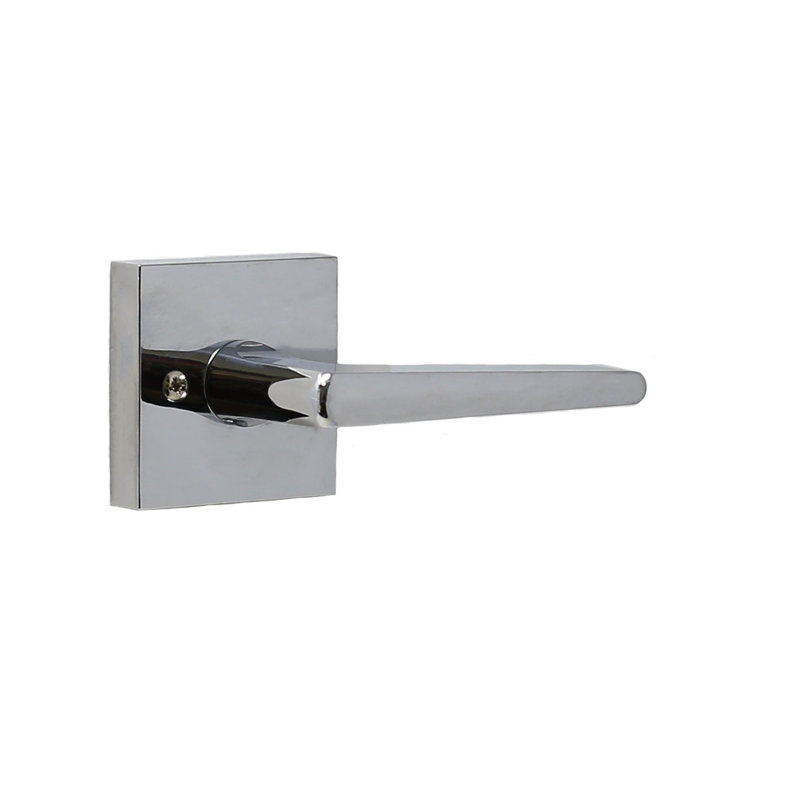 Poignée de porte avec rosette Philtower, Chrome brillant