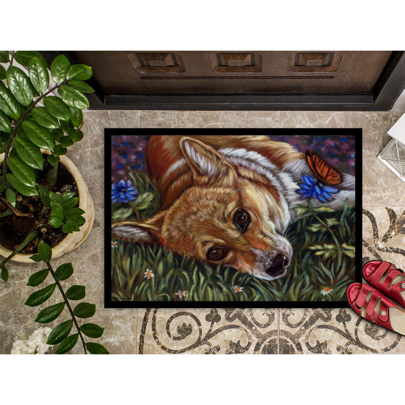 Non-Slip Outdoor Doormat, 1'6" x 2'3"