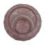 Vase en verre fabriqué à la main à motifs - vase décoratif décoratif texturé, ambre et mauve-108404088-108404084