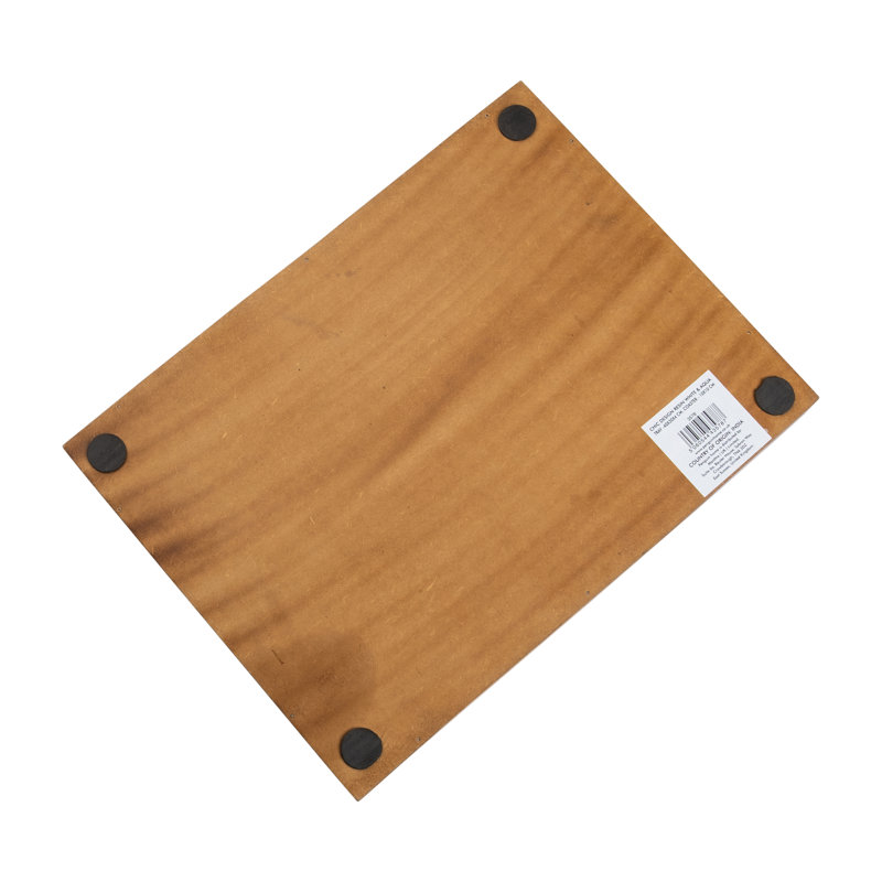 Aiesha Solid Wood Tray, White/Aqua