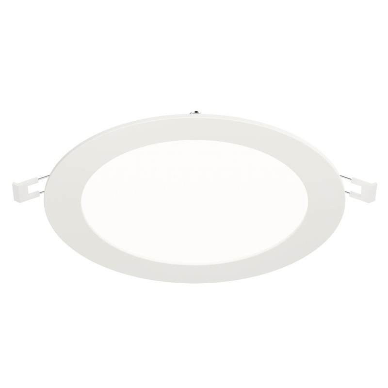 Plafonnier mince, H 1 po x l 6,75 po x P 6,75 po, 12 W