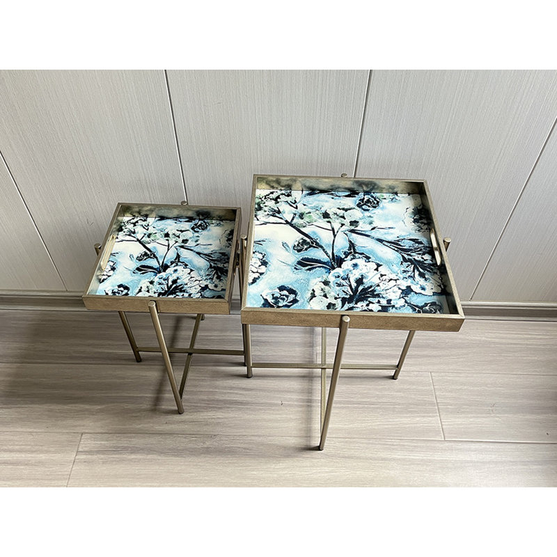 Miamitown Tray Top Side Table Set