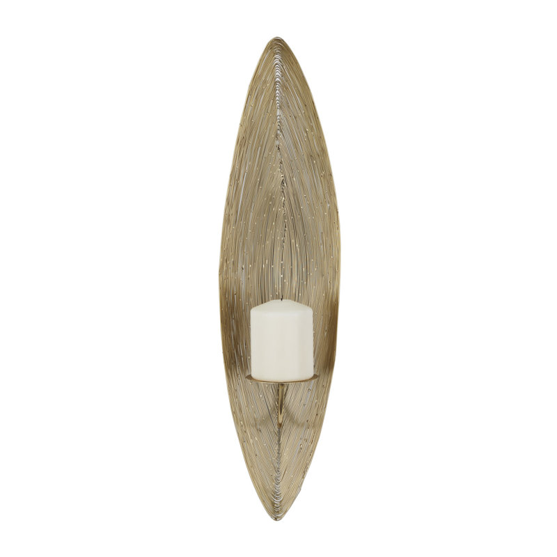 Daymont Candle Wall Light, Brass