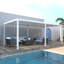 19 pi. L 10 pi. Pergola en aluminium