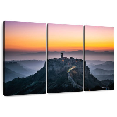 Civita Di Bagnoregio At Sunset