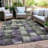 Machine Washable Indoor/Outdoor Xhevrie Sage Rug-314451723