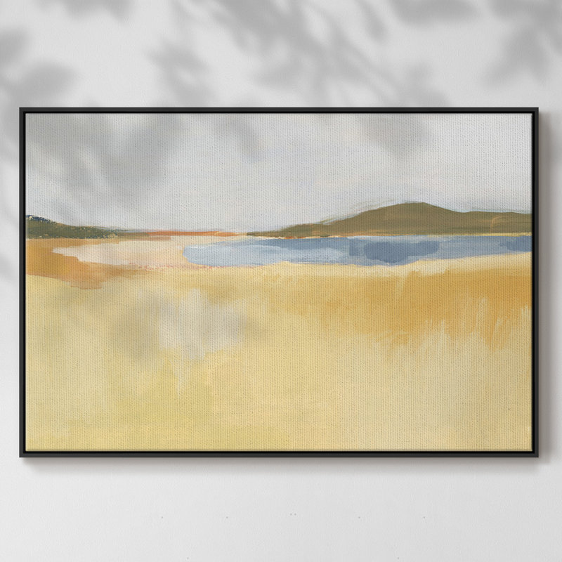 Ocre bord de mer I, Noir, H 17 po x l 25 po x P 2 po