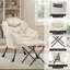 Upholstered Armchair With Footstool-1597684787