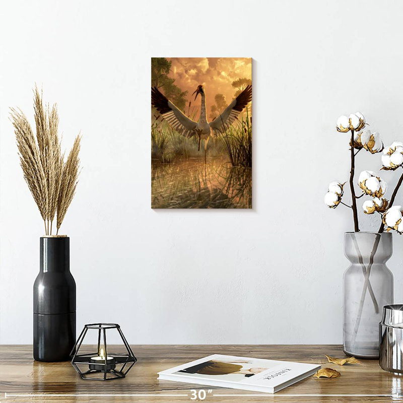 Brampt Sandhill Crane, 12" H x 8" W
