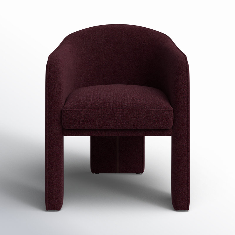 Clara Upholstered Arm Chair, Plum Performance