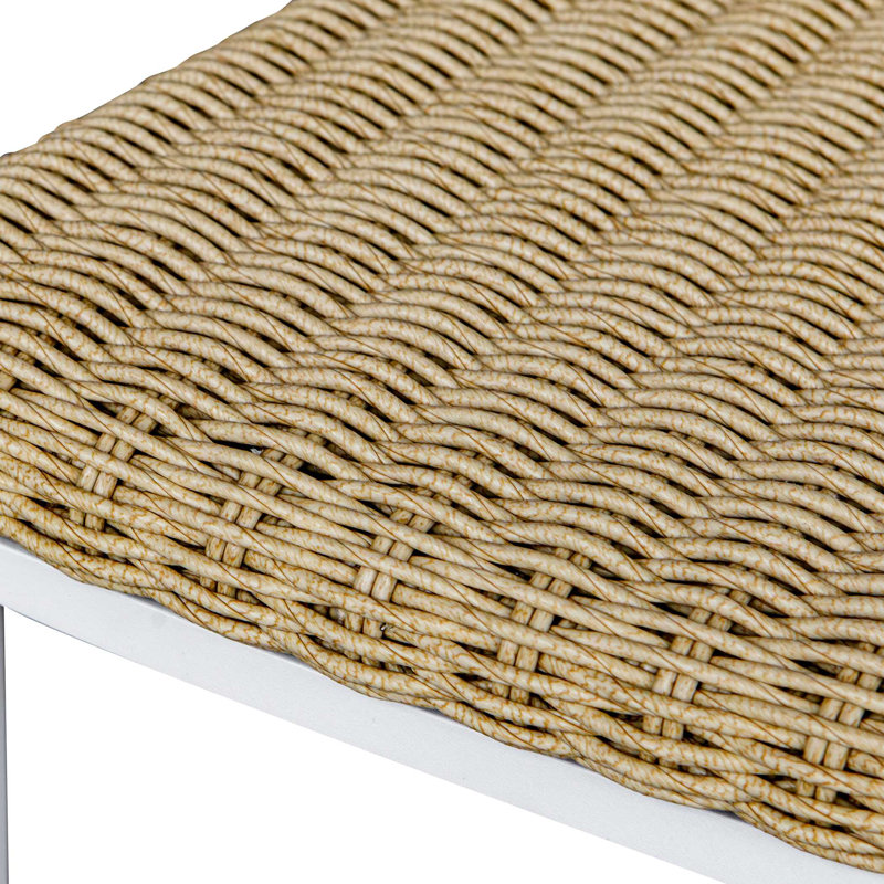 Tabouret de comptoir Milbrandt, Tanné, 31.1", Blanc