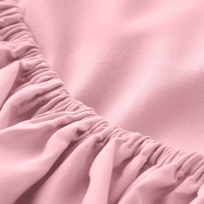 Microfiber Fitted Sheet, Light Pink, Full Fitted Sheet