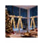 Grand nœud d'arbre de Noël de 24 po x 63 po en or champagne, ruban de satin de qualité supérieure pour arbre, manteau de cheminée ou décoration de mariage
