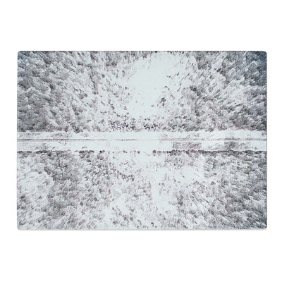 Tempered Glass a Forest Road in Sweden Chopping Board