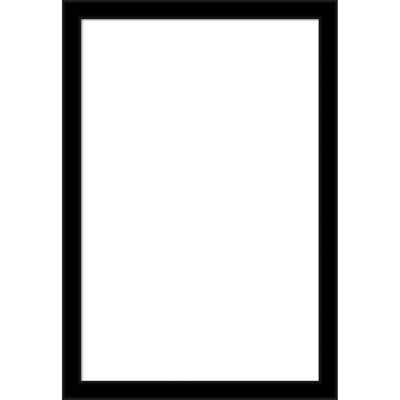 Jet Black Framed Dry Erase Magnetic Board Organization Boards