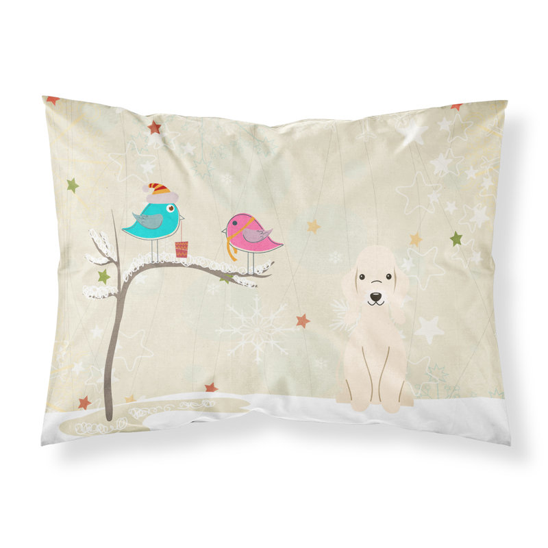  Taie d'oreiller cadeaux de Noël entre amis, Bedlington terrier